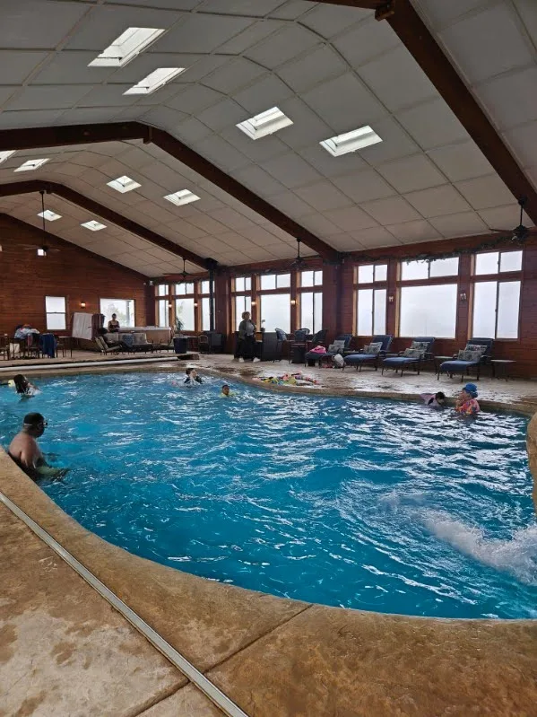The indoor heated pool in the High Desert